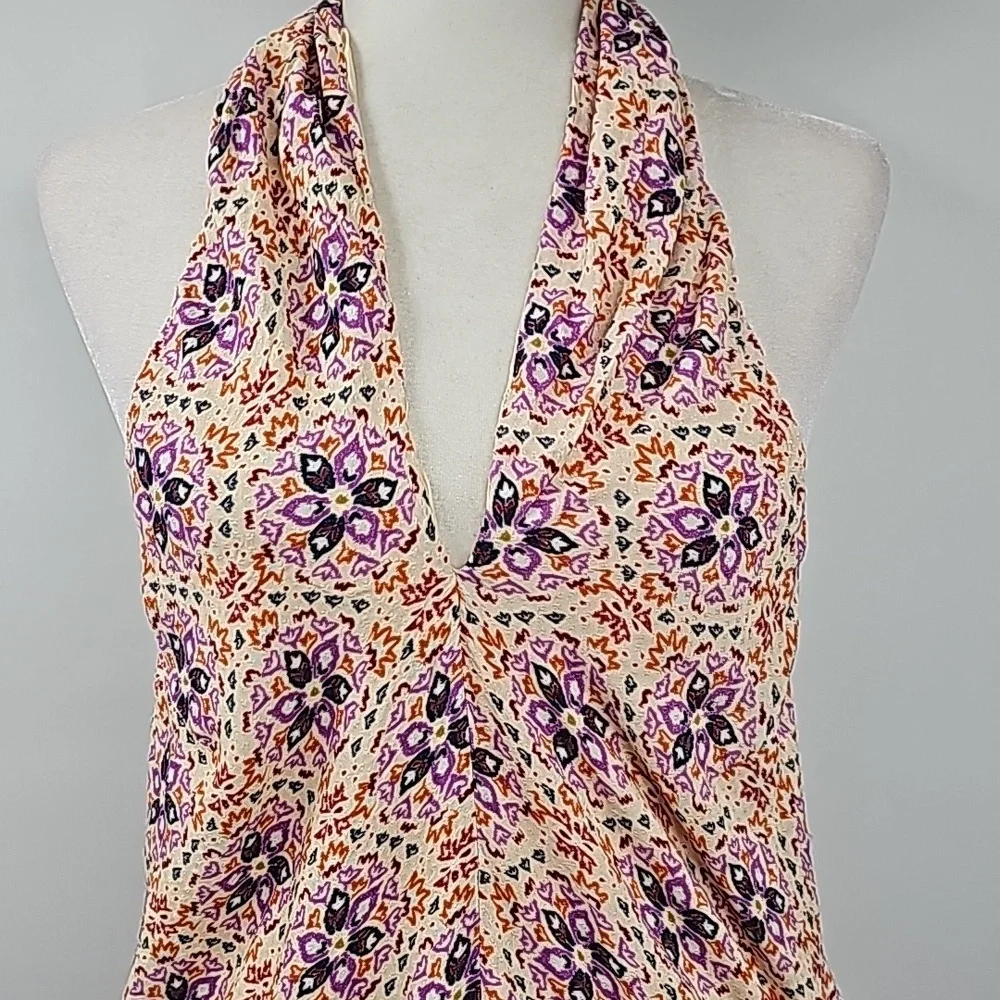 Free People Multicolor Floral Halter Dress - Picture 14 of 16
